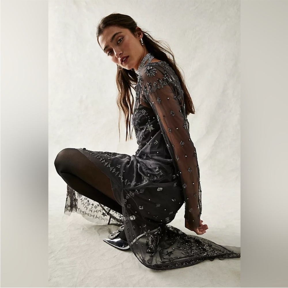 Free People Black Magic Midi XS